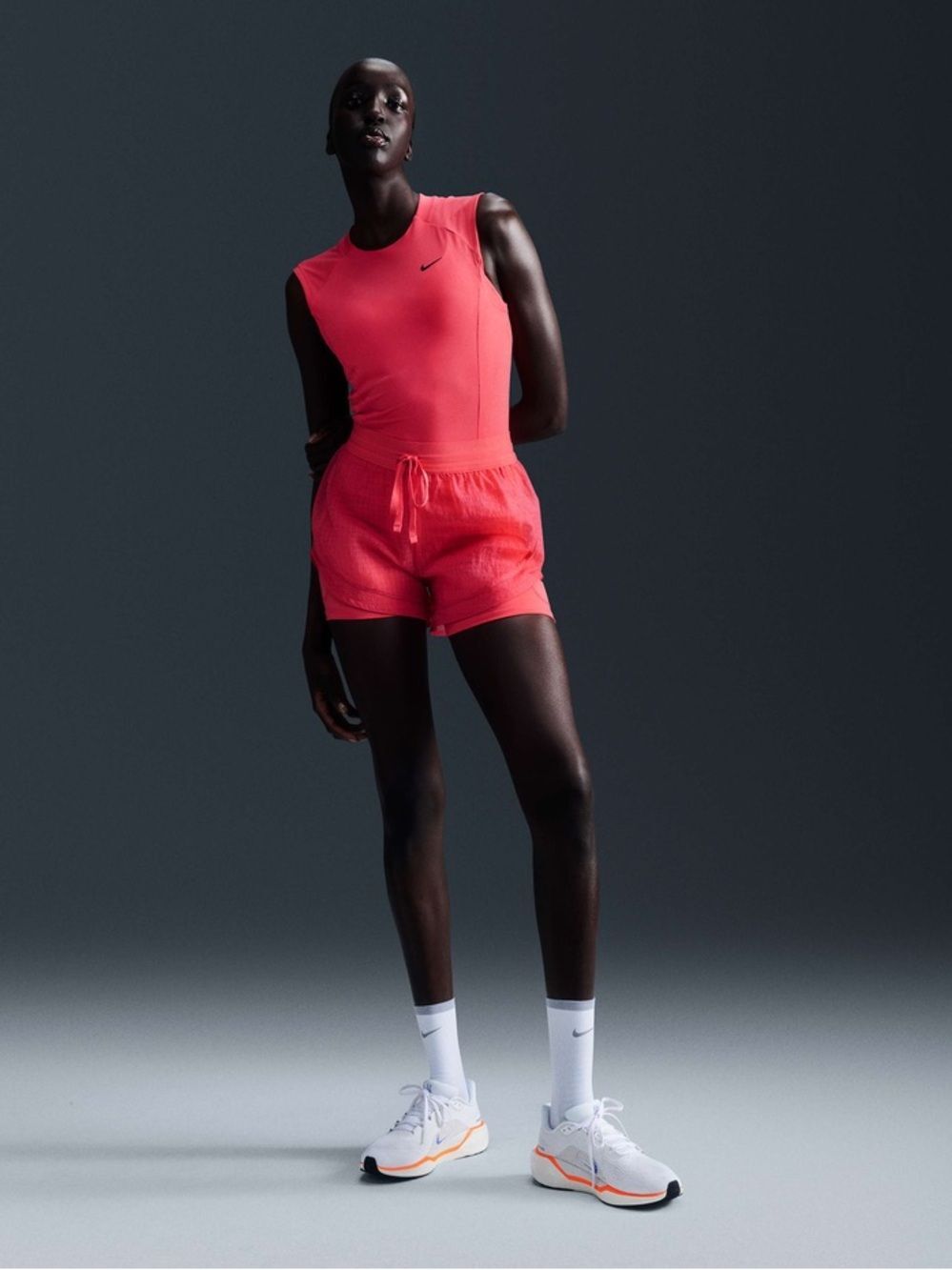 NWT Nike Aster Pink Division 2-in-1 Running Shorts Women's Size XL